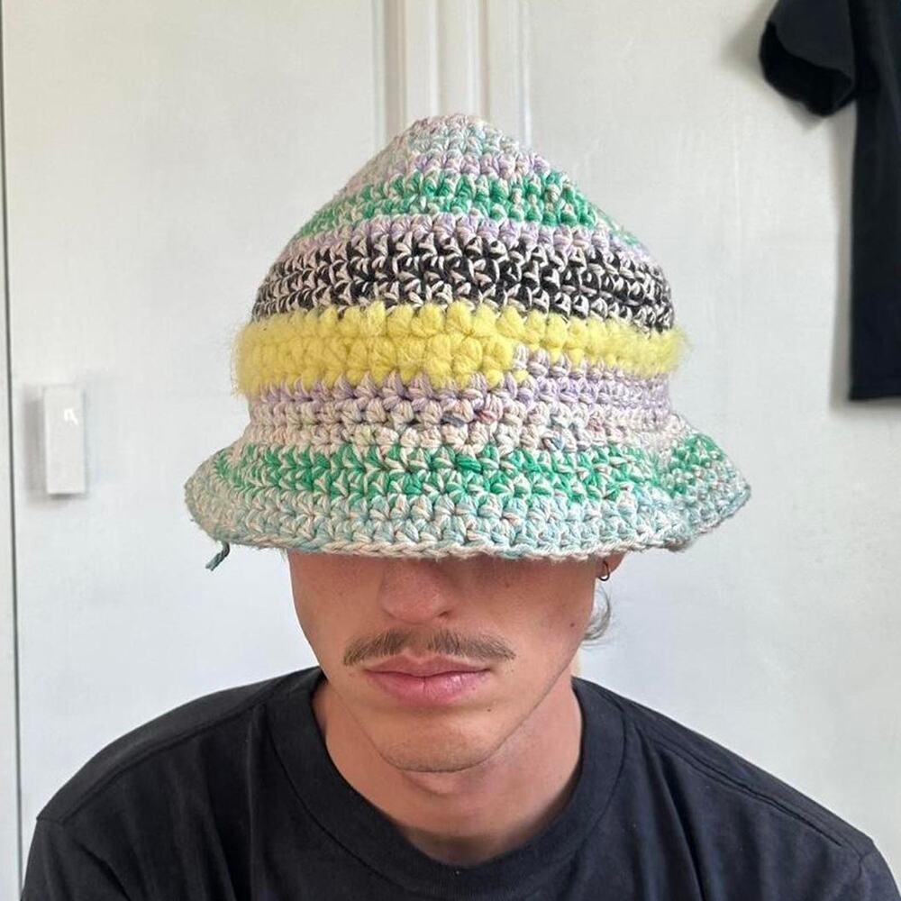 Knit Custom Floppy Bucket Sun Hat Cap